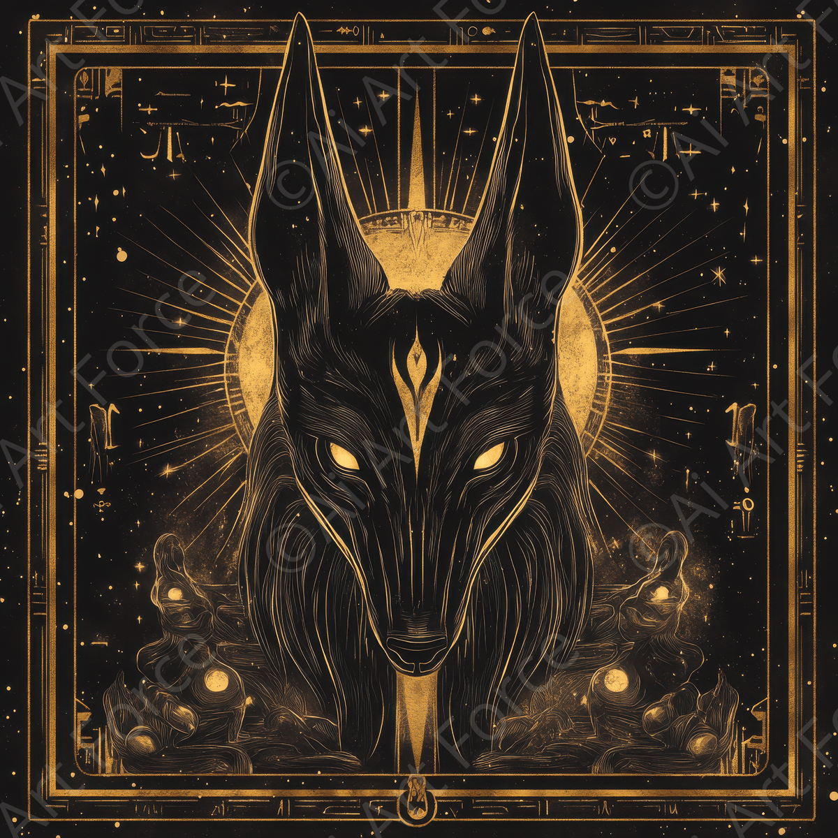 Anubis Guiding Souls 4 - Shop Ai Art WebShop - Digital Art online Store