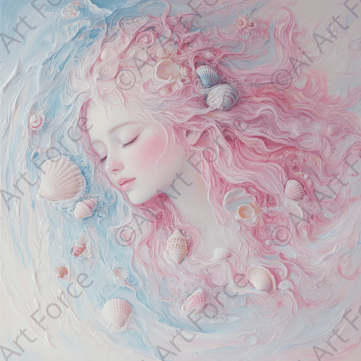 Aphrodite Rising from the Sea Foam - Shop Ai Art WebShop - Digital Art online Store