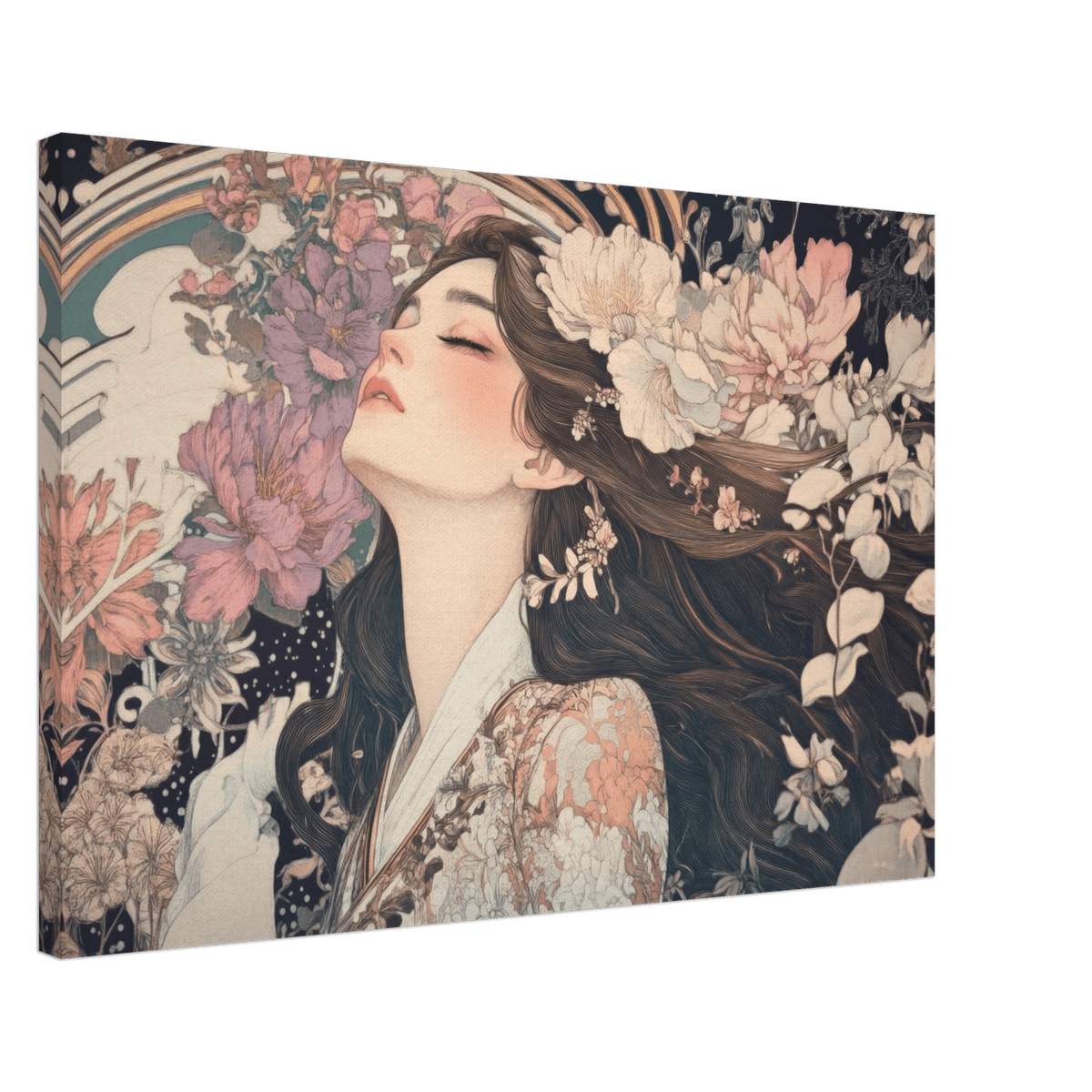 Art Nouveau Enchanted Garden An Art Nouveau inst 2 - Shop Ai Art WebShop - Digital Art online Store