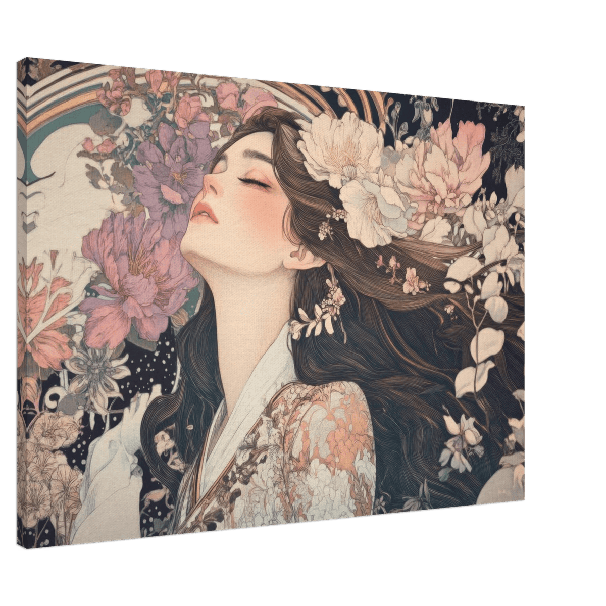 Art Nouveau Enchanted Garden An Art Nouveau inst 2 - Shop Ai Art WebShop - Digital Art online Store