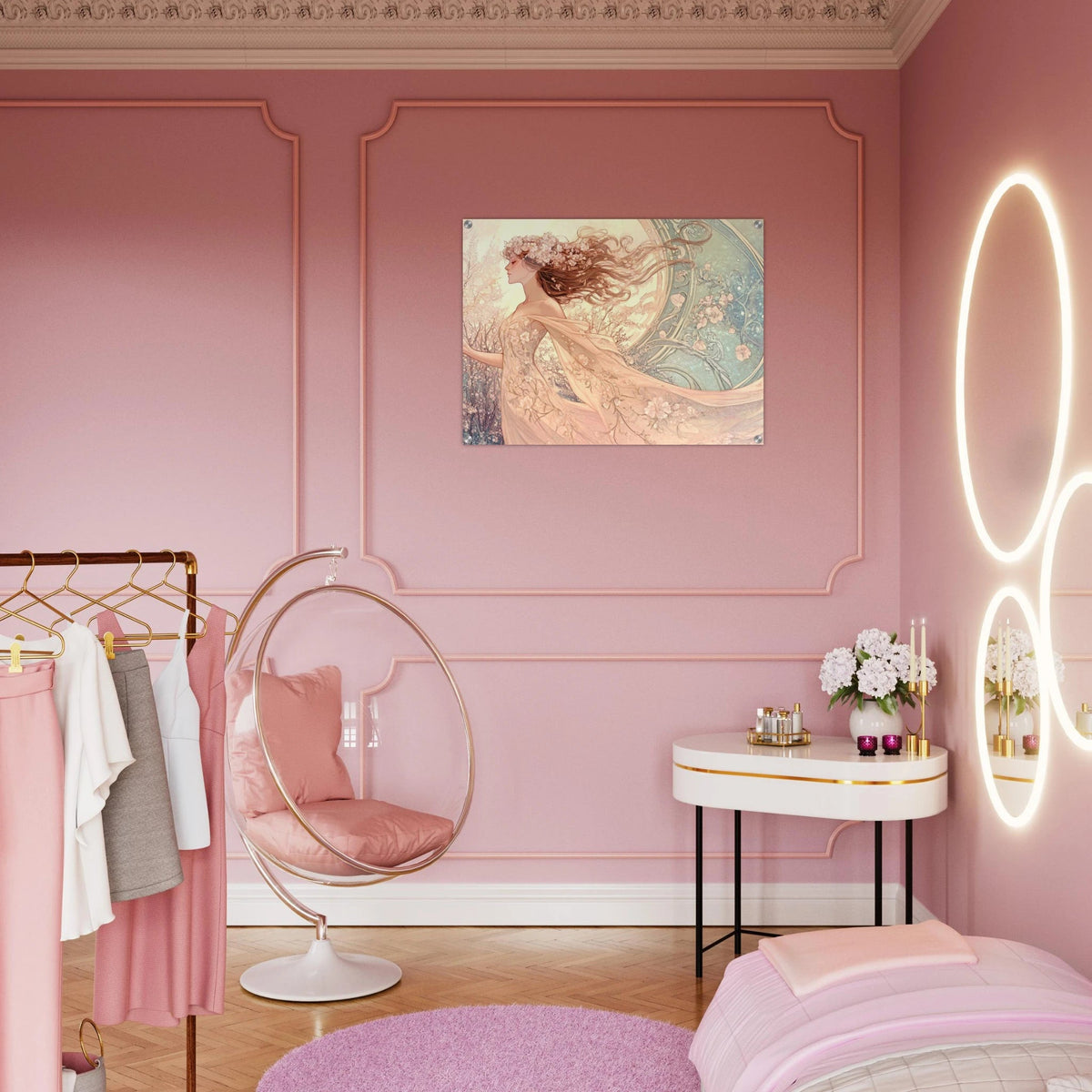 Art Nouveau Enchanted Garden An Art Nouveau inst 6 - Shop Ai Art WebShop - Digital Art online Store