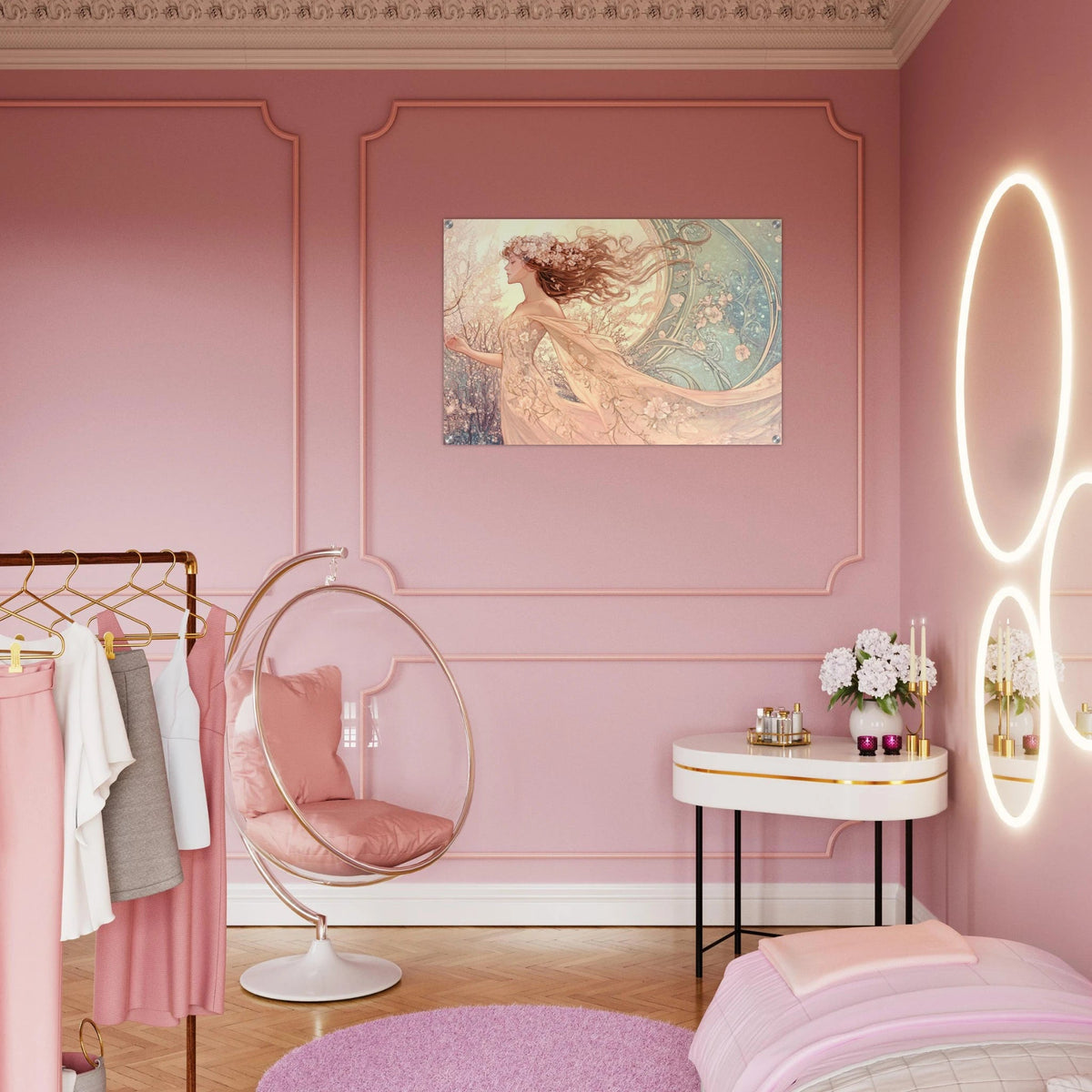 Art Nouveau Enchanted Garden An Art Nouveau inst 6 - Shop Ai Art WebShop - Digital Art online Store