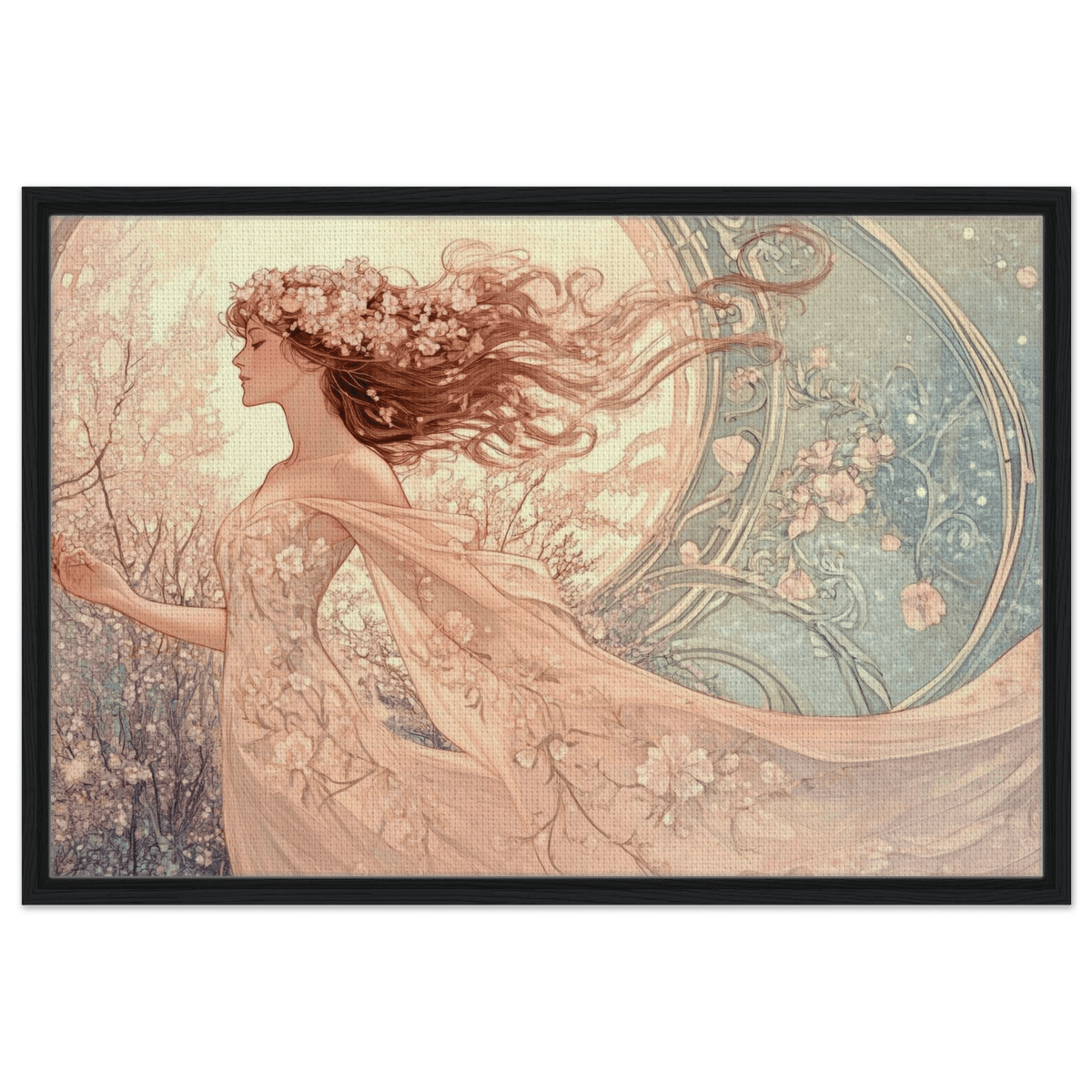 Art Nouveau Enchanted Garden An Art Nouveau inst 6 - Shop Ai Art WebShop - Digital Art online Store