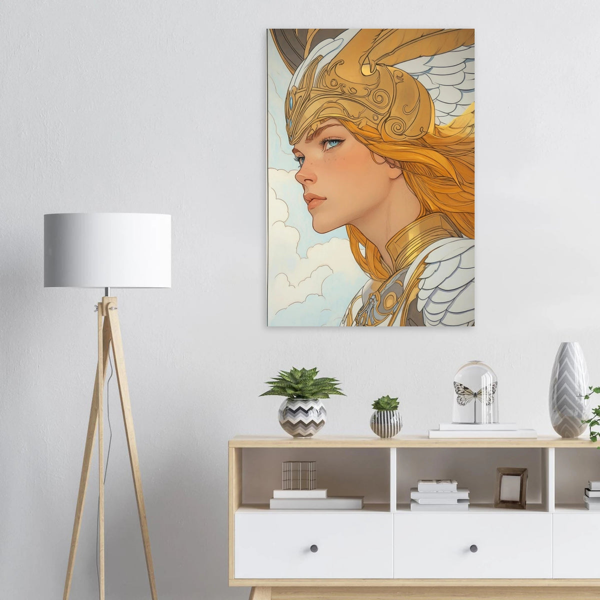 Art Nouveau Valkyries Flight Art Nouveau Close 1 - Shop Ai Art WebShop - Digital Art online Store