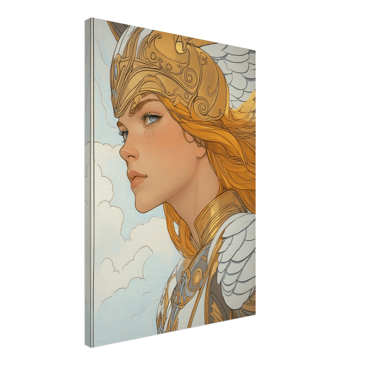 Art Nouveau Valkyries Flight Art Nouveau Close 1 - Shop Ai Art WebShop - Digital Art online Store