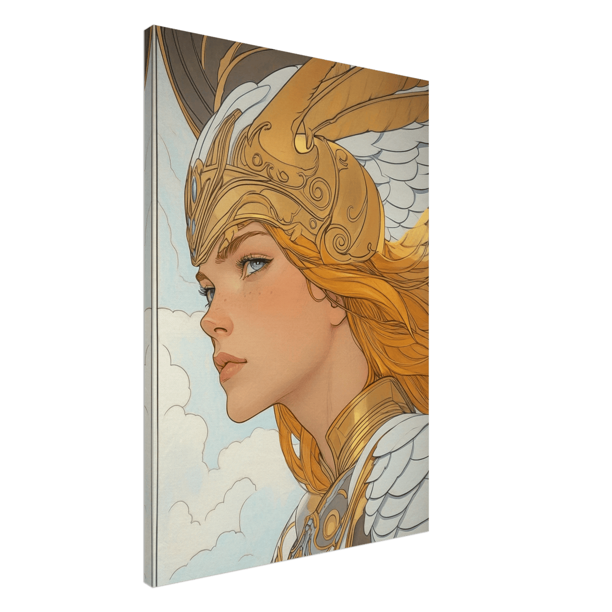 Art Nouveau Valkyries Flight Art Nouveau Close 1 - Shop Ai Art WebShop - Digital Art online Store