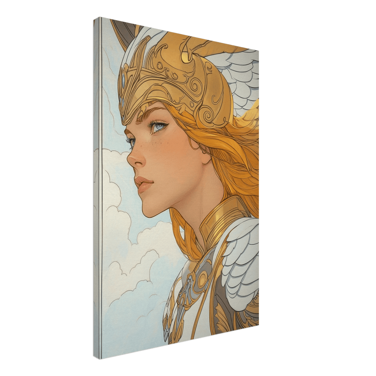 Art Nouveau Valkyries Flight Art Nouveau Close 1 - Shop Ai Art WebShop - Digital Art online Store