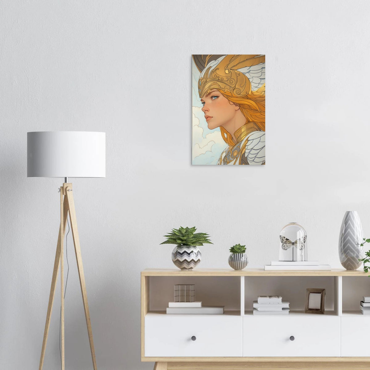 Art Nouveau Valkyries Flight Art Nouveau Close 1 - Shop Ai Art WebShop - Digital Art online Store
