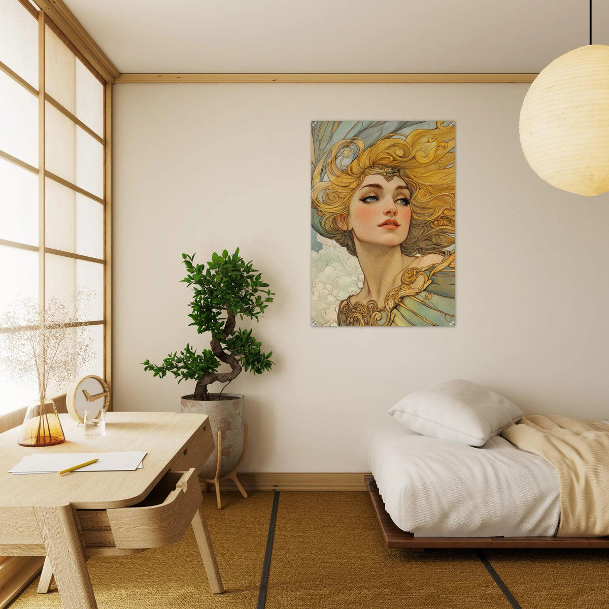 Art Nouveau Valkyries Flight Art Nouveau Close 2 - Shop Ai Art WebShop - Digital Art online Store