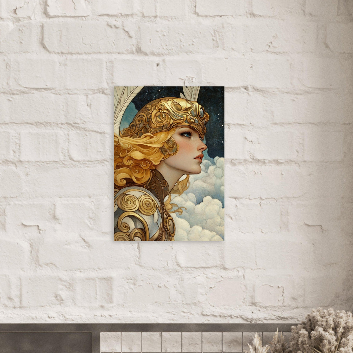 Art Nouveau Valkyries Flight Art Nouveau Close 3 - Shop Ai Art WebShop - Digital Art online Store