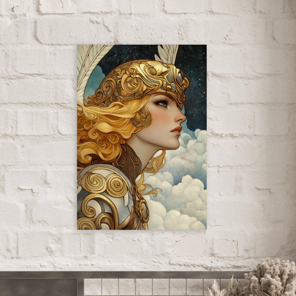 Art Nouveau Valkyries Flight Art Nouveau Close 3 - Shop Ai Art WebShop - Digital Art online Store