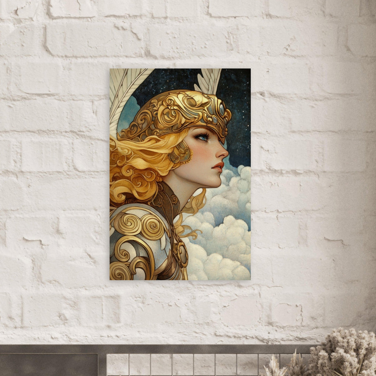 Art Nouveau Valkyries Flight Art Nouveau Close 3 - Shop Ai Art WebShop - Digital Art online Store