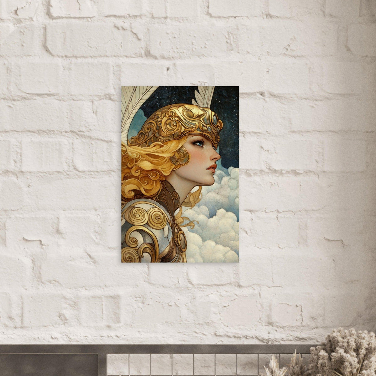Art Nouveau Valkyries Flight Art Nouveau Close 3 - Shop Ai Art WebShop - Digital Art online Store