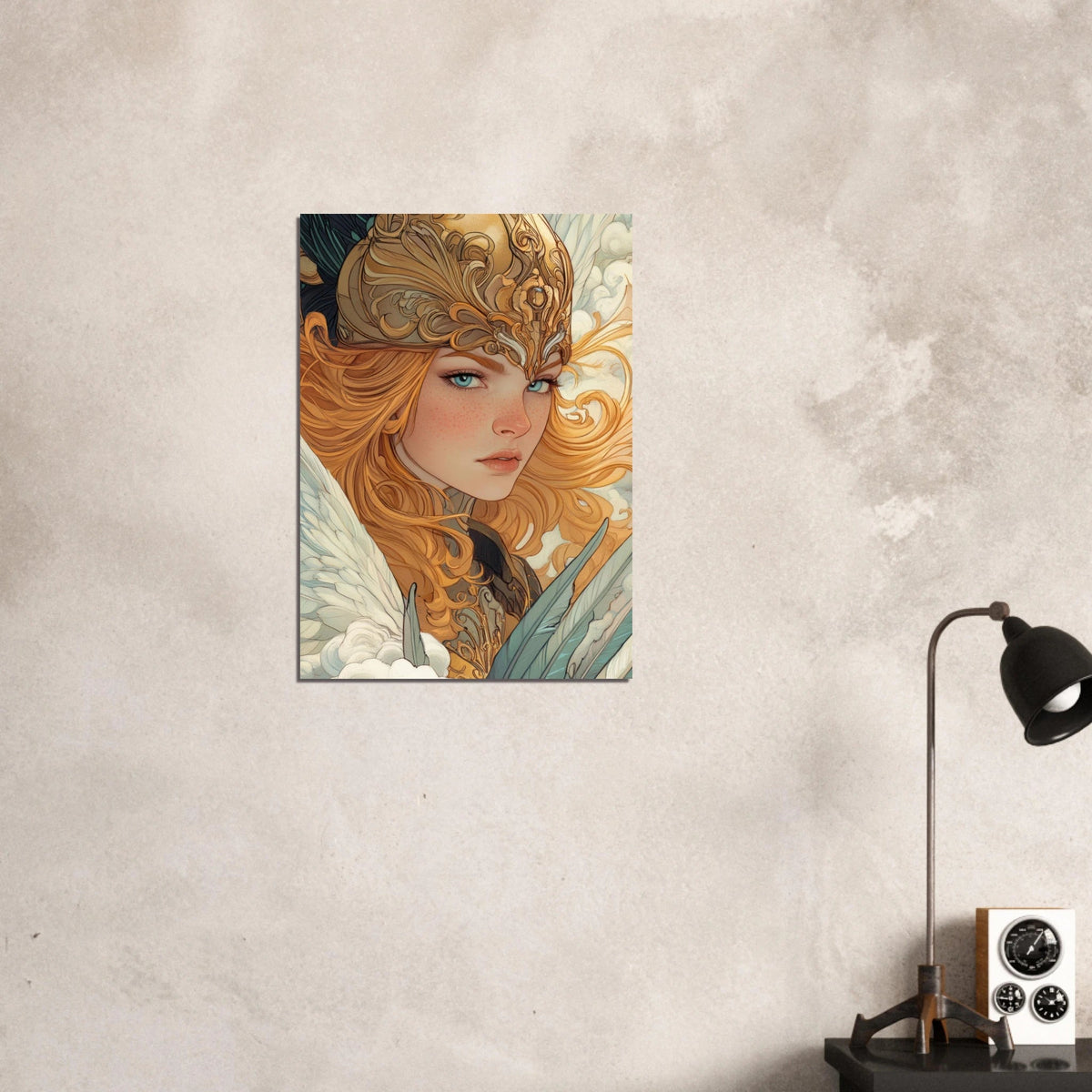 Art Nouveau Valkyries Flight Art Nouveau Close 6 - Shop Ai Art WebShop - Digital Art online Store