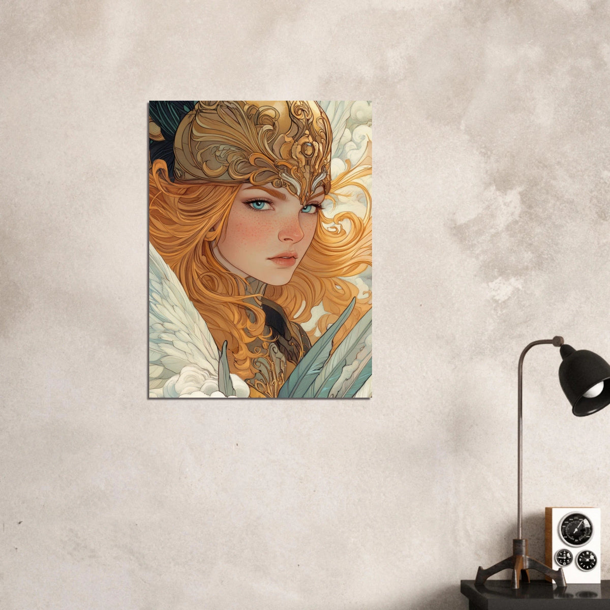 Art Nouveau Valkyries Flight Art Nouveau Close 6 - Shop Ai Art WebShop - Digital Art online Store