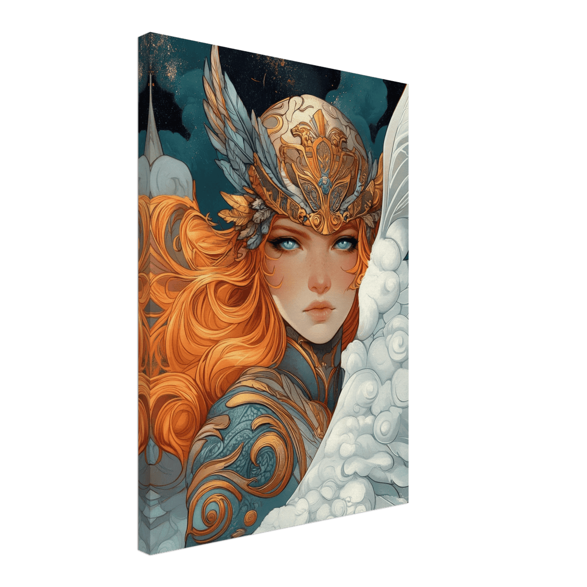 Art Nouveau Valkyries Flight Art Nouveau Close - Shop Ai Art WebShop - Digital Art online Store