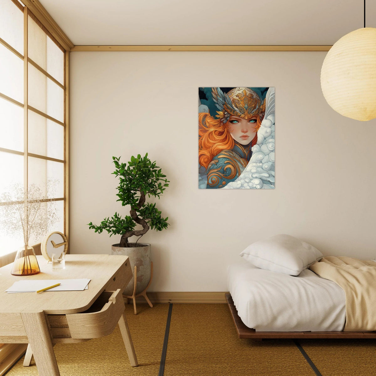 Art Nouveau Valkyries Flight Art Nouveau Close - Shop Ai Art WebShop - Digital Art online Store