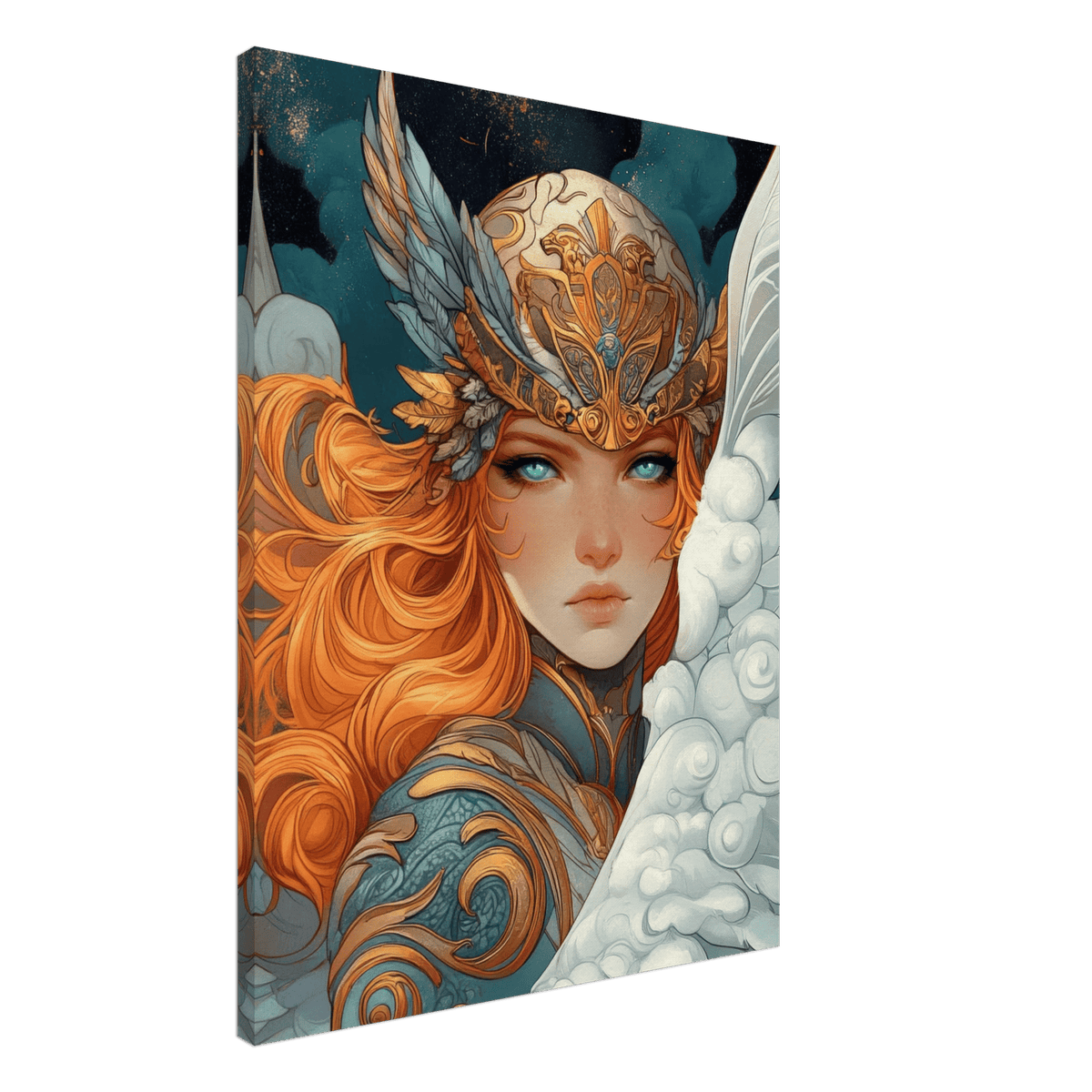 Art Nouveau Valkyries Flight Art Nouveau Close - Shop Ai Art WebShop - Digital Art online Store