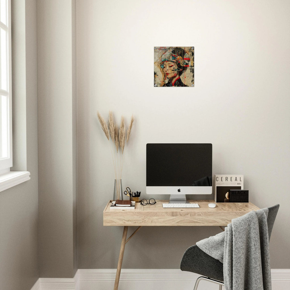 Asianfuturism swedish sharkansas in abstract style - Shop Ai Art WebShop - Digital Art online Store