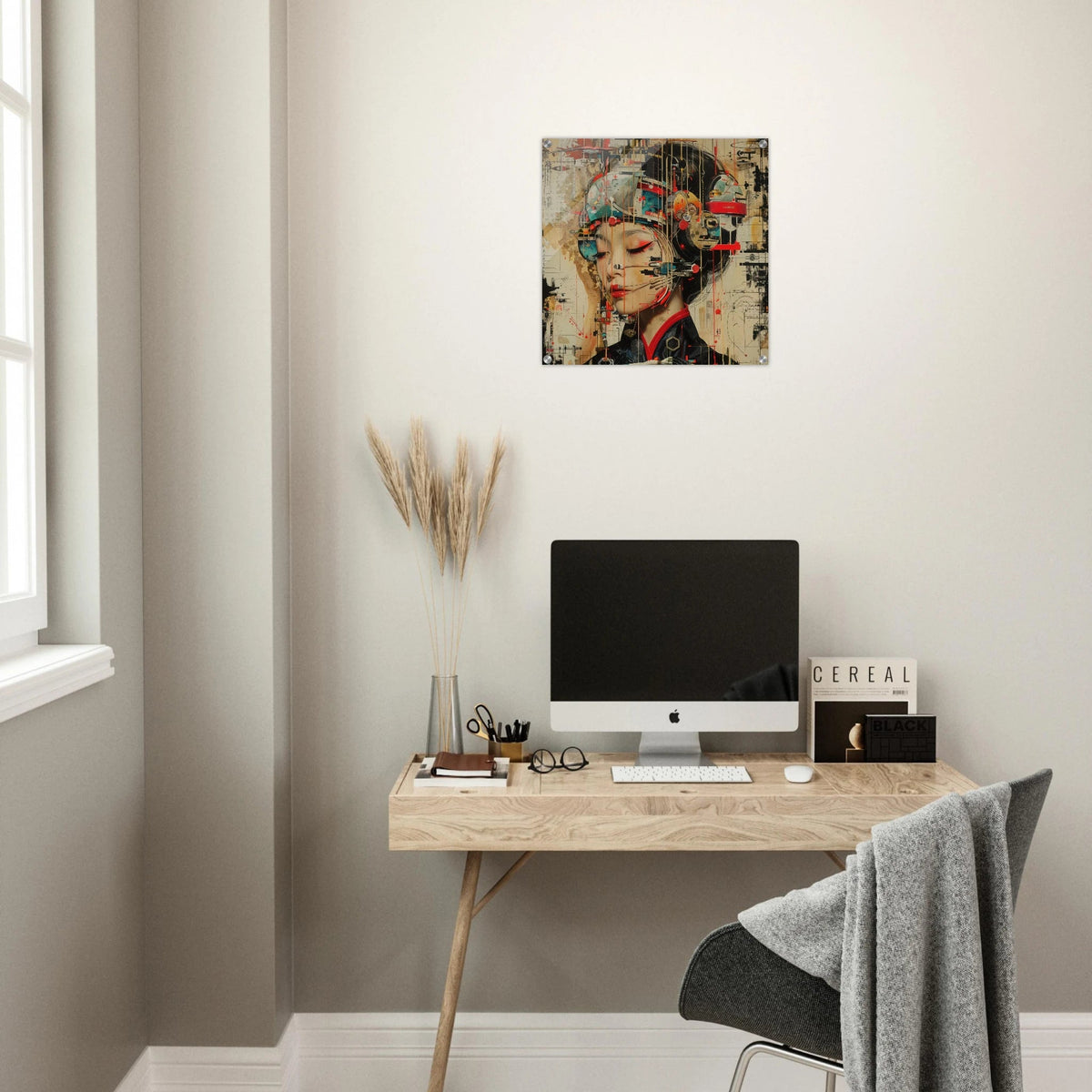 Asianfuturism swedish sharkansas in abstract style - Shop Ai Art WebShop - Digital Art online Store
