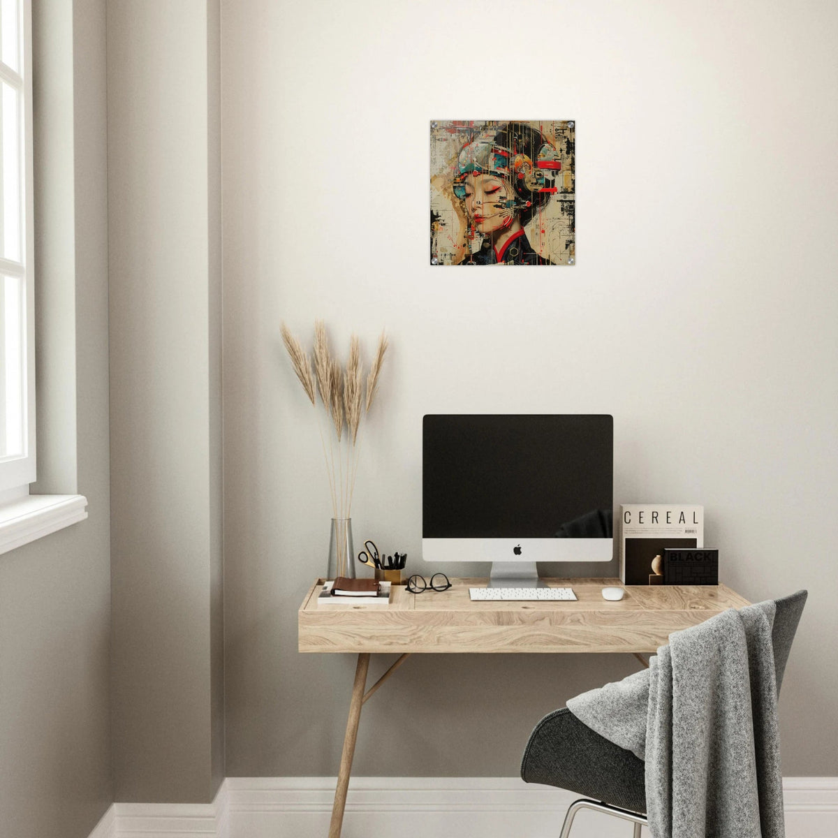 Asianfuturism swedish sharkansas in abstract style - Shop Ai Art WebShop - Digital Art online Store
