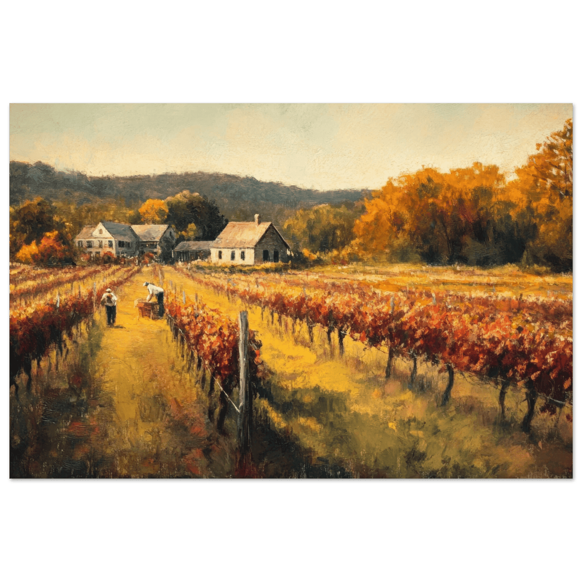 Autumn Vineyard Harvest A picturesque vineyards 2 - Shop Ai Art WebShop - Digital Art online Store