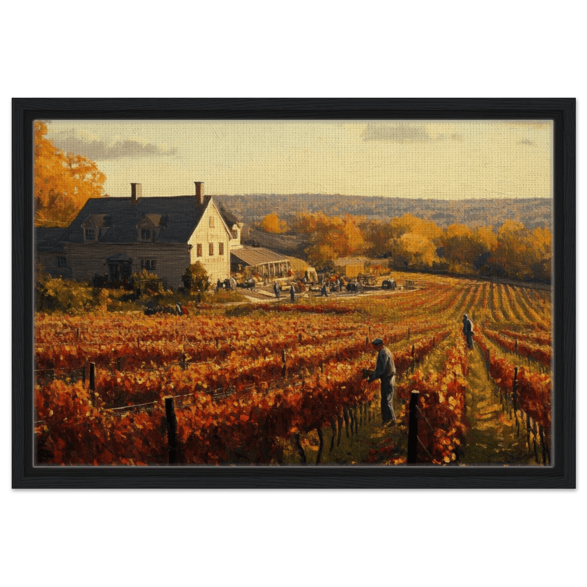 Autumn Vineyard Harvest A picturesque vineyards 3 - Shop Ai Art WebShop - Digital Art online Store