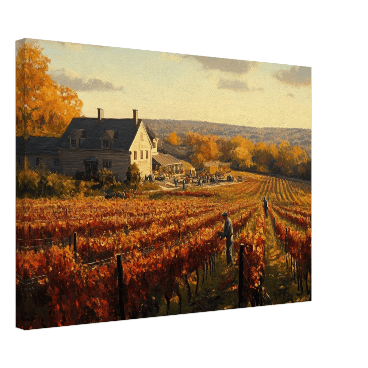 Autumn Vineyard Harvest A picturesque vineyards 3 - Shop Ai Art WebShop - Digital Art online Store