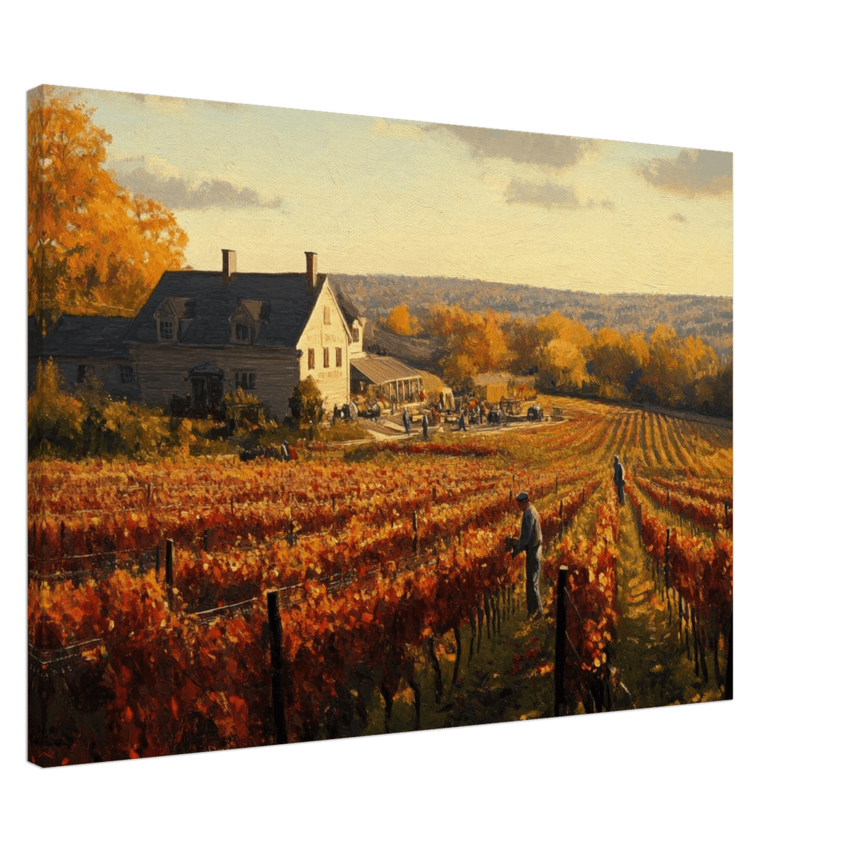 Autumn Vineyard Harvest A picturesque vineyards 3 - Shop Ai Art WebShop - Digital Art online Store