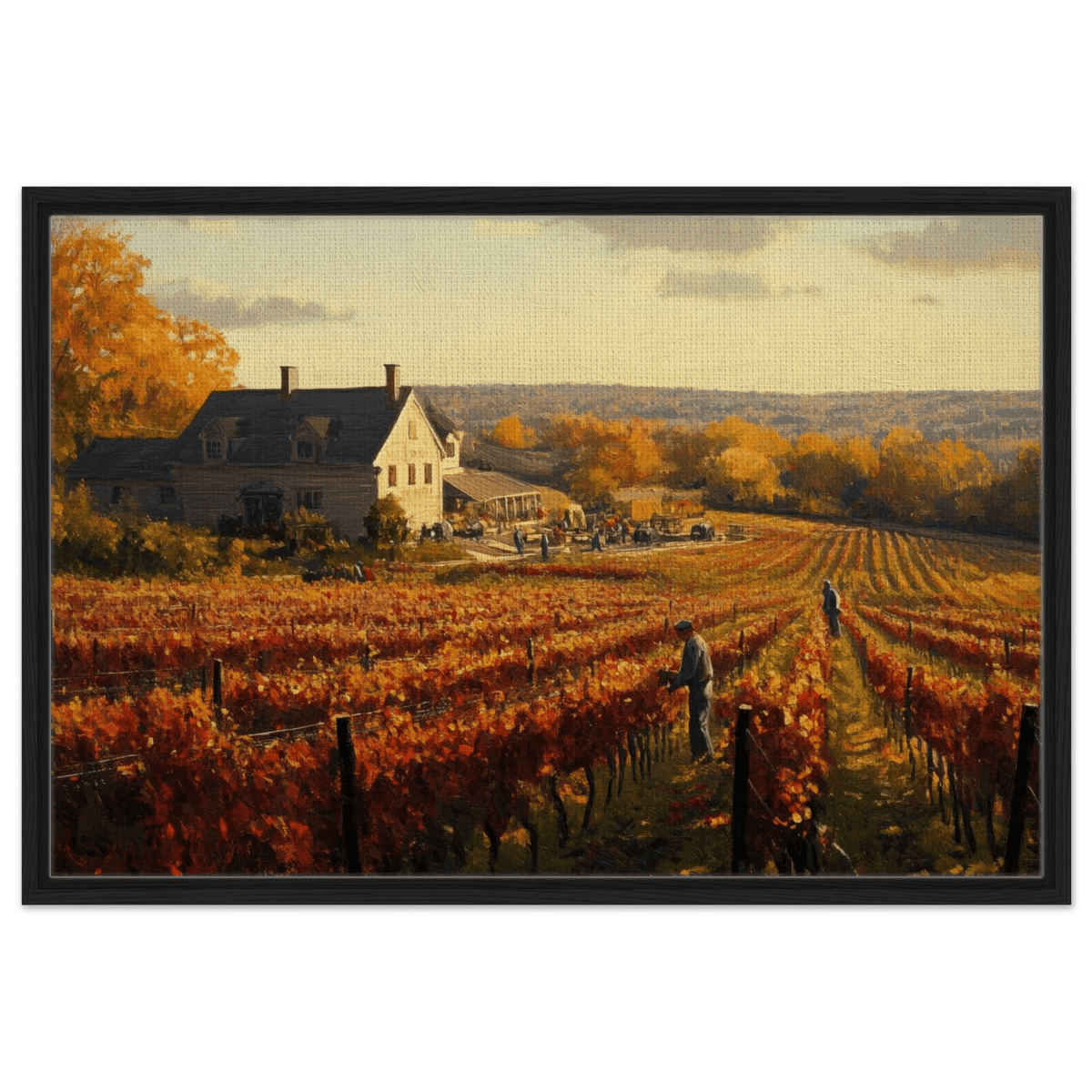 Autumn Vineyard Harvest A picturesque vineyards 3 - Shop Ai Art WebShop - Digital Art online Store
