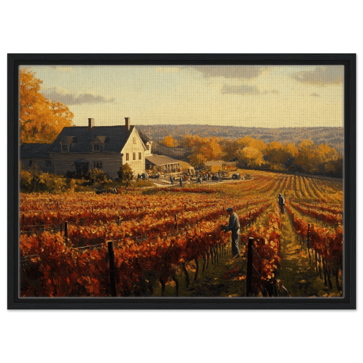 Autumn Vineyard Harvest A picturesque vineyards 3 - Shop Ai Art WebShop - Digital Art online Store