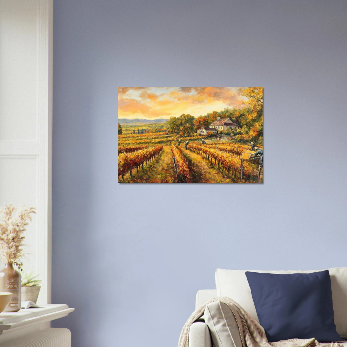 Autumn Vineyard Harvest A picturesque vineyards - Shop Ai Art WebShop - Digital Art online Store