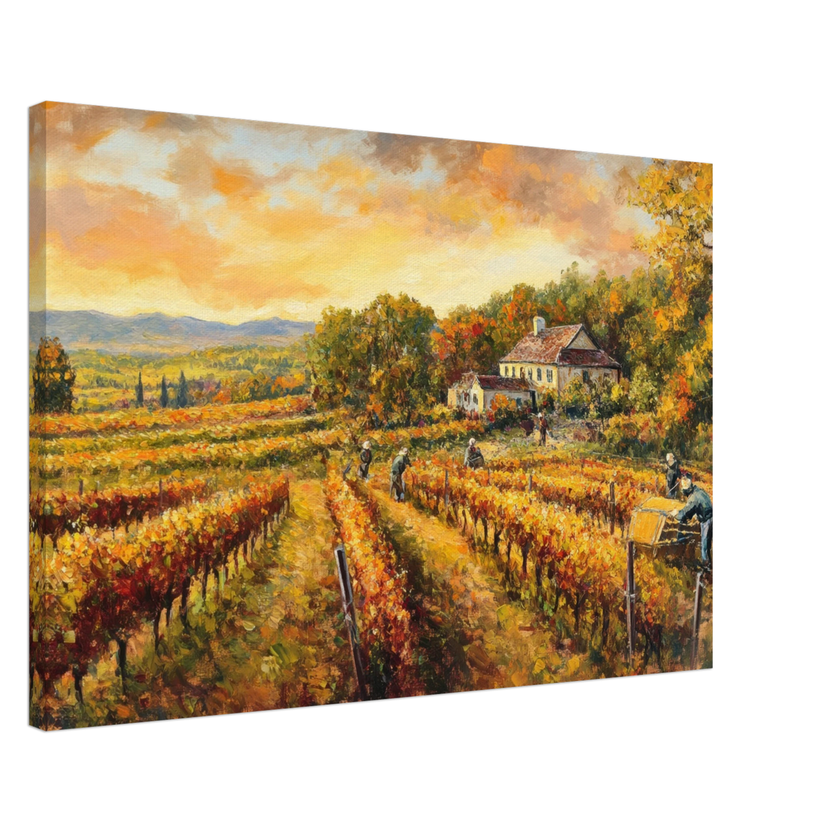 Autumn Vineyard Harvest A picturesque vineyards - Shop Ai Art WebShop - Digital Art online Store