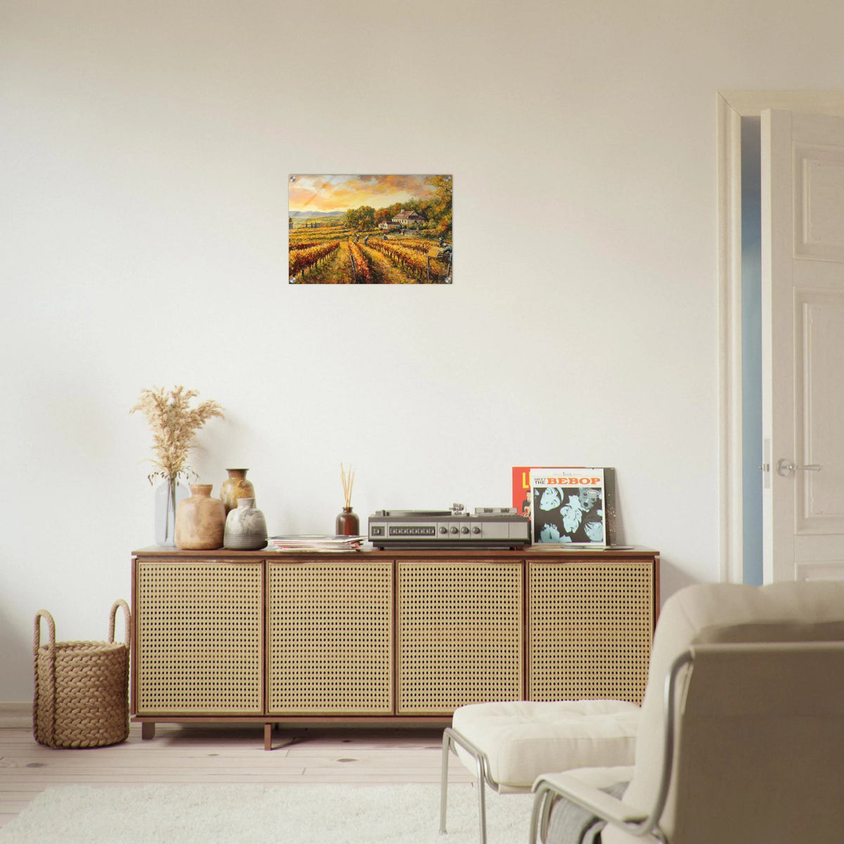 Autumn Vineyard Harvest A picturesque vineyards - Shop Ai Art WebShop - Digital Art online Store