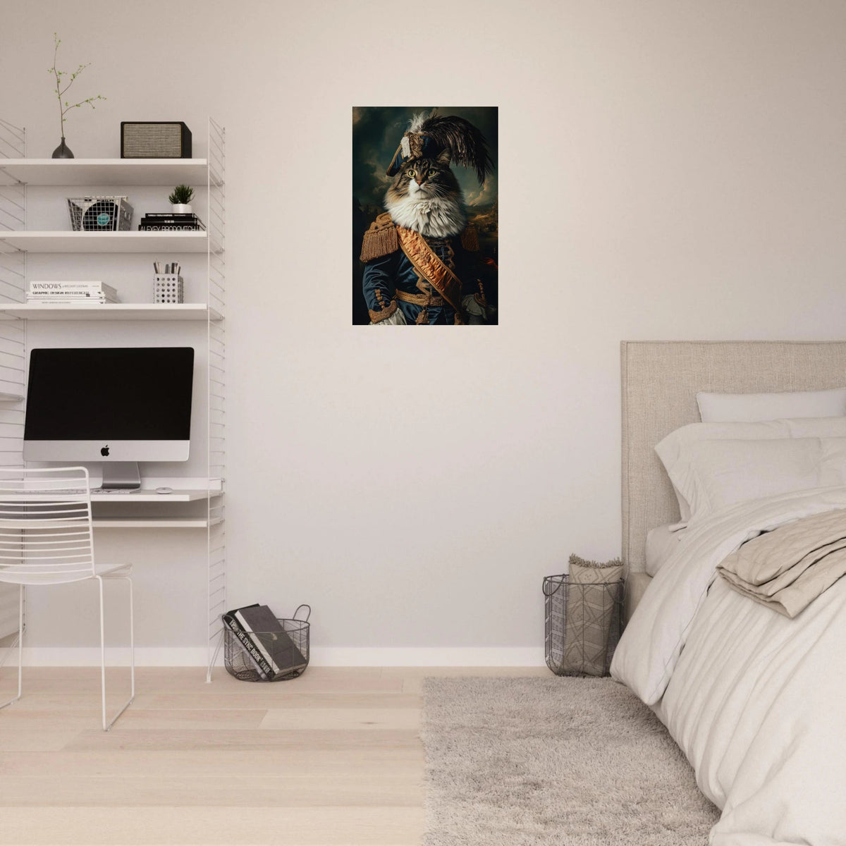 Baroque Military Commander Cat A fierce - looking 4 - Shop Ai Art WebShop - Digital Art online Store