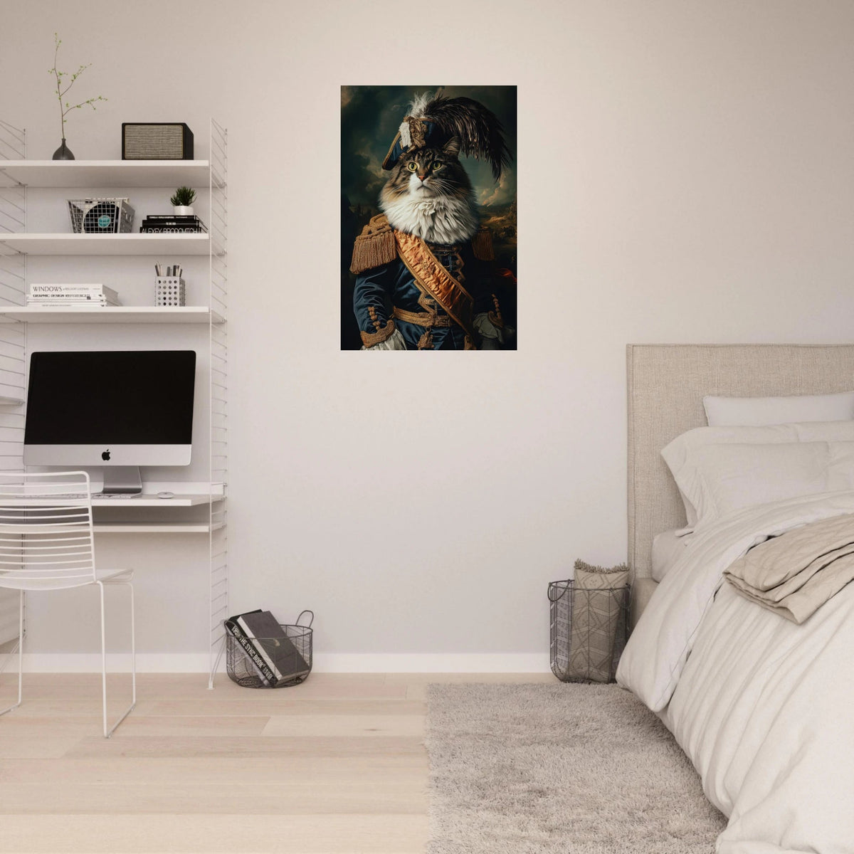 Baroque Military Commander Cat A fierce - looking 4 - Shop Ai Art WebShop - Digital Art online Store