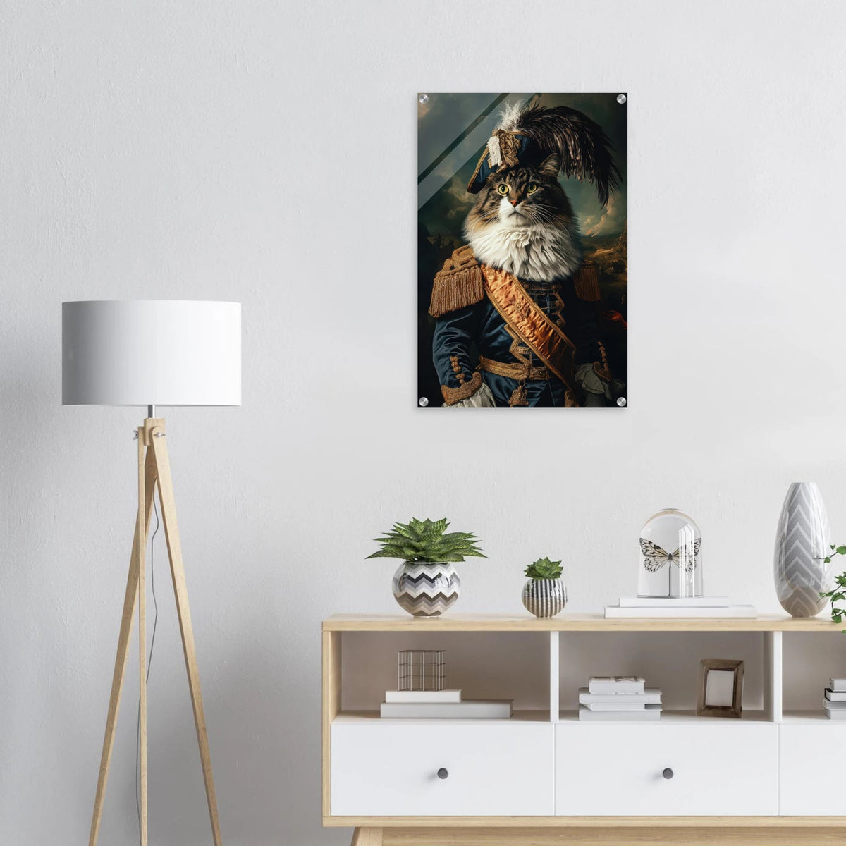 Baroque Military Commander Cat A fierce - looking 4 - Shop Ai Art WebShop - Digital Art online Store