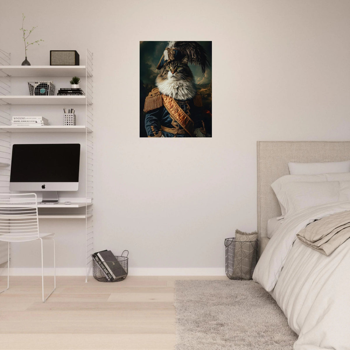 Baroque Military Commander Cat A fierce - looking 4 - Shop Ai Art WebShop - Digital Art online Store