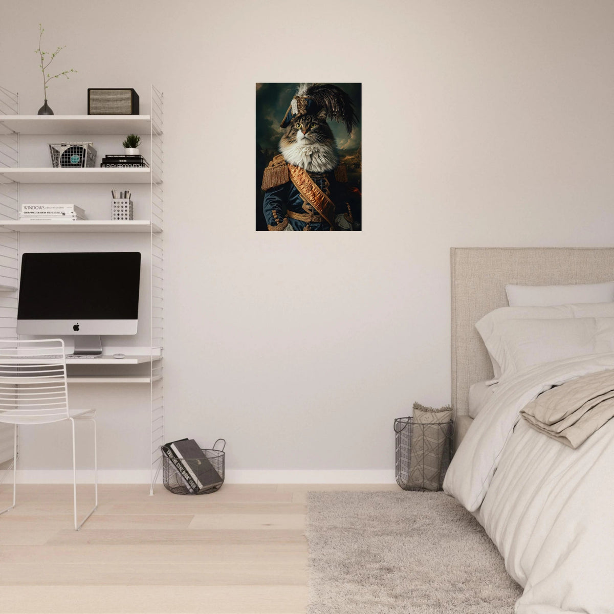 Baroque Military Commander Cat A fierce - looking 4 - Shop Ai Art WebShop - Digital Art online Store