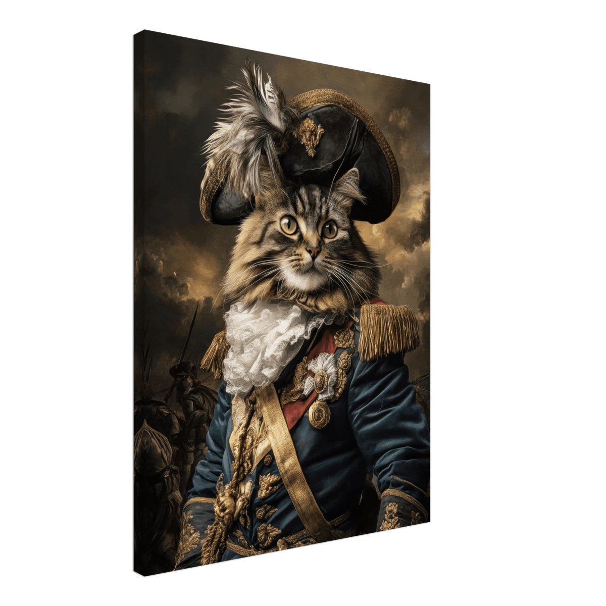 Baroque Military Commander Cat A fierce - looking 7 - Shop Ai Art WebShop - Digital Art online Store