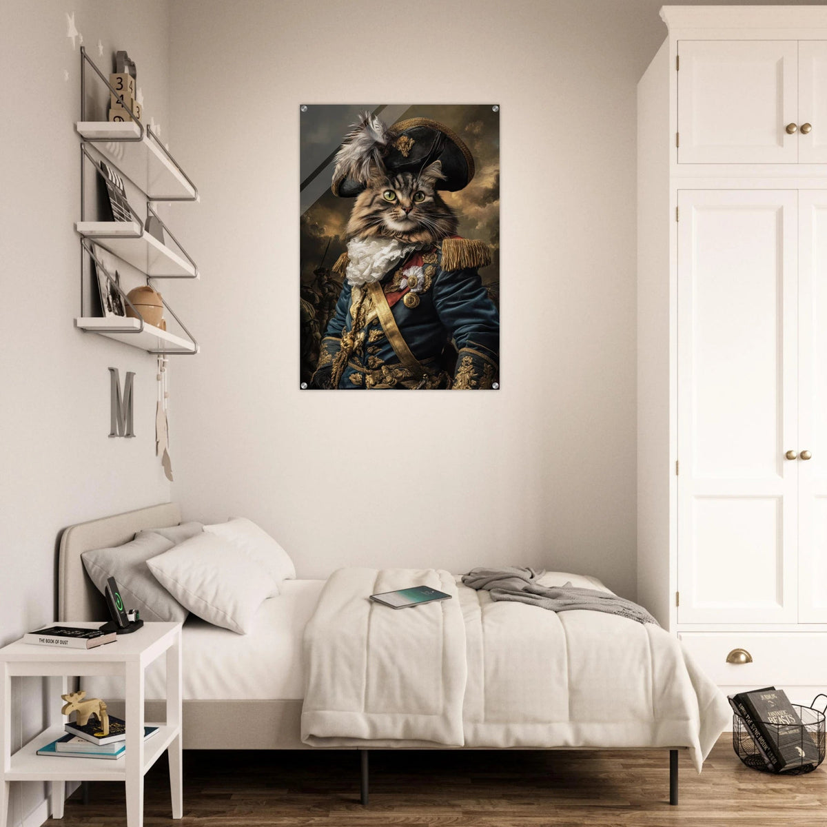 Baroque Military Commander Cat A fierce - looking 7 - Shop Ai Art WebShop - Digital Art online Store