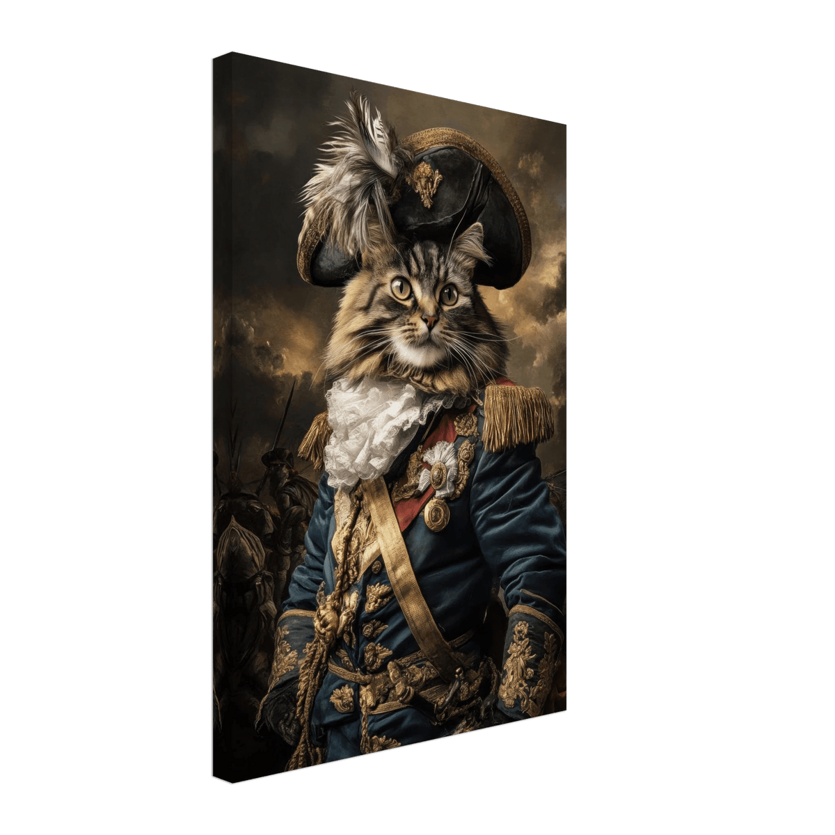 Baroque Military Commander Cat A fierce - looking 7 - Shop Ai Art WebShop - Digital Art online Store