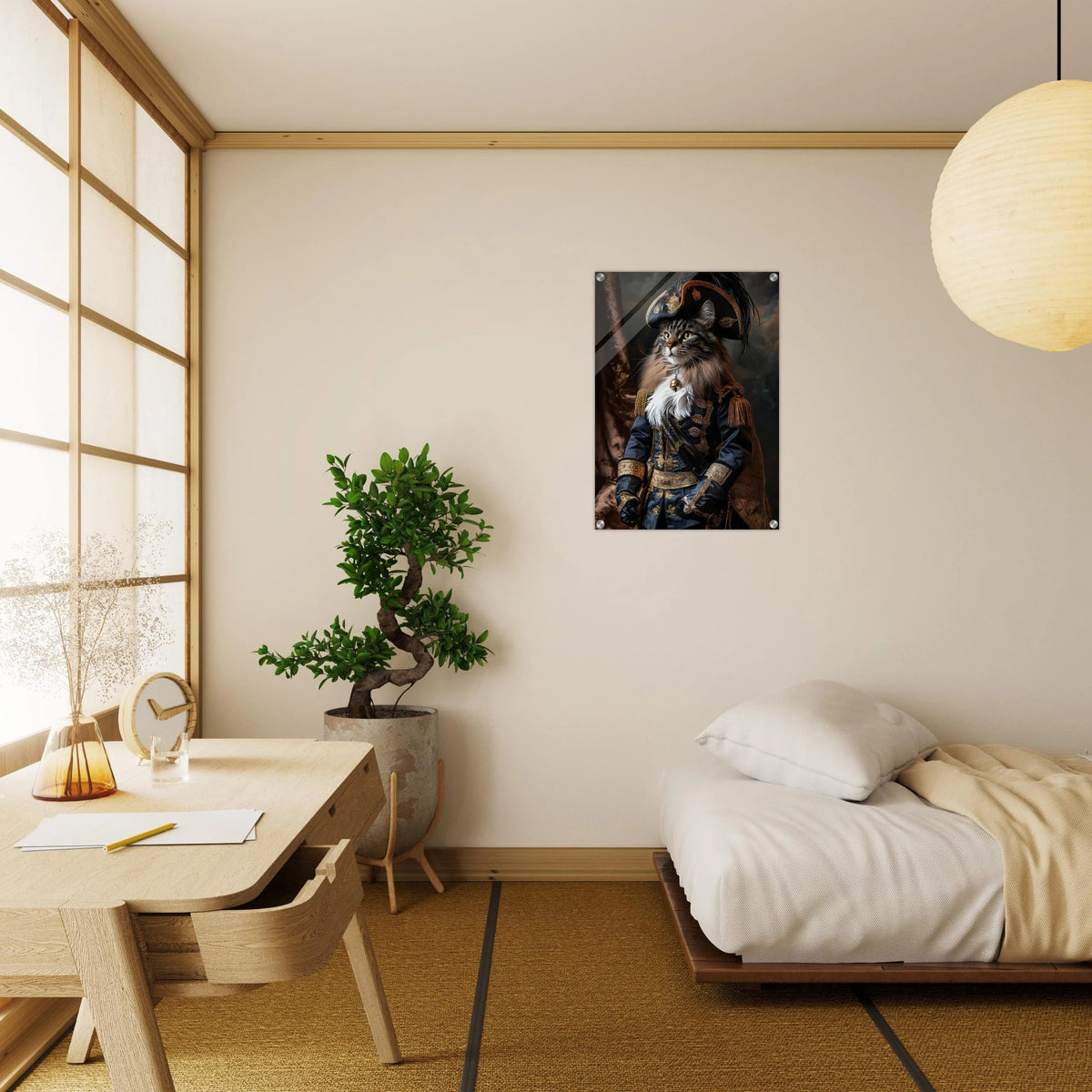 Baroque Military Commander Cat A fierce - looking - Shop Ai Art WebShop - Digital Art online Store
