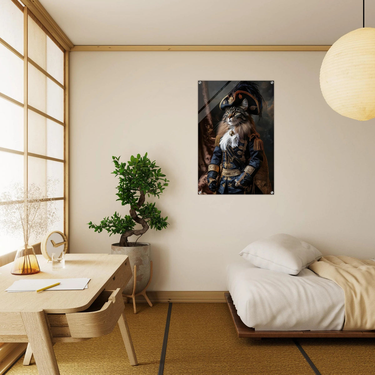 Baroque Military Commander Cat A fierce - looking - Shop Ai Art WebShop - Digital Art online Store