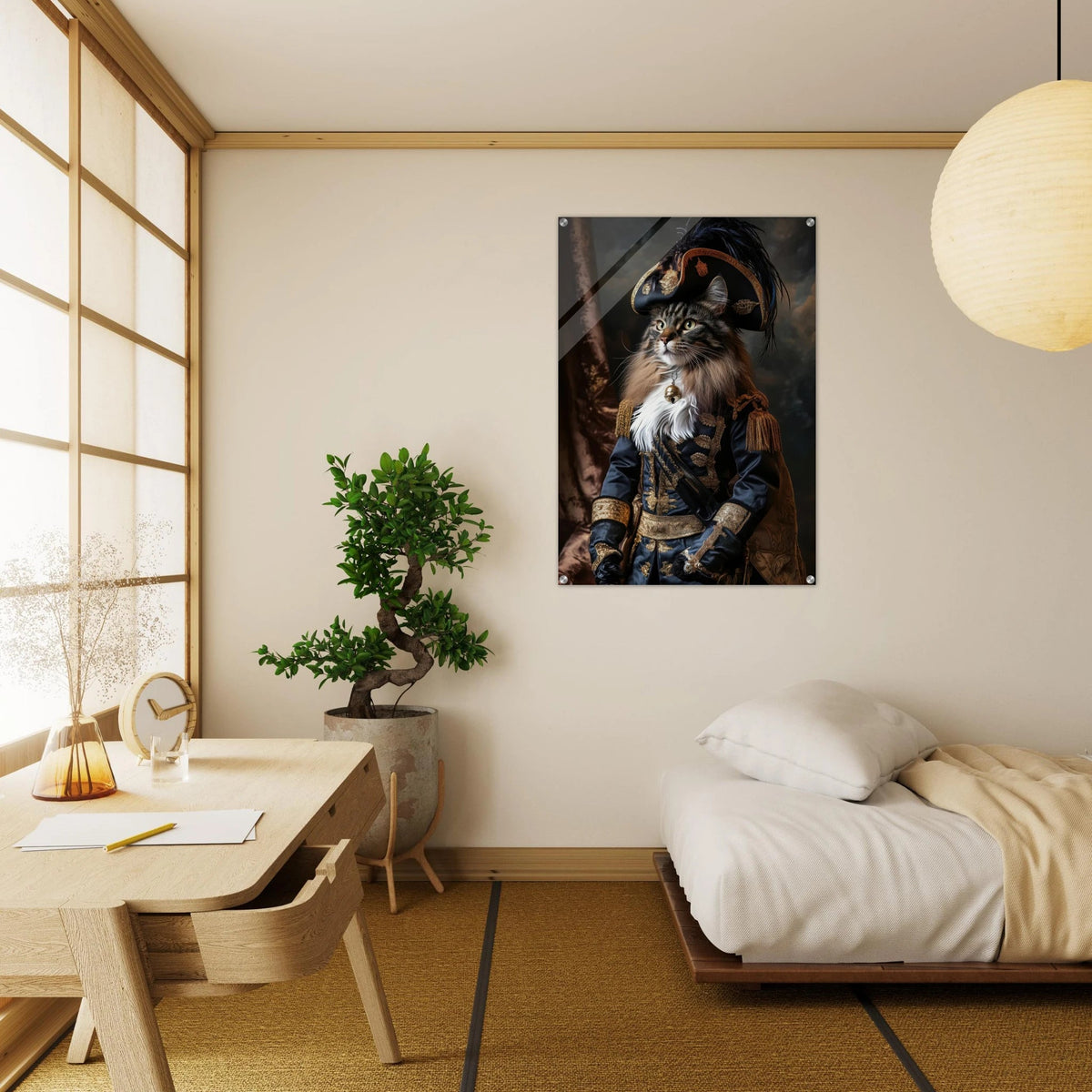 Baroque Military Commander Cat A fierce - looking - Shop Ai Art WebShop - Digital Art online Store