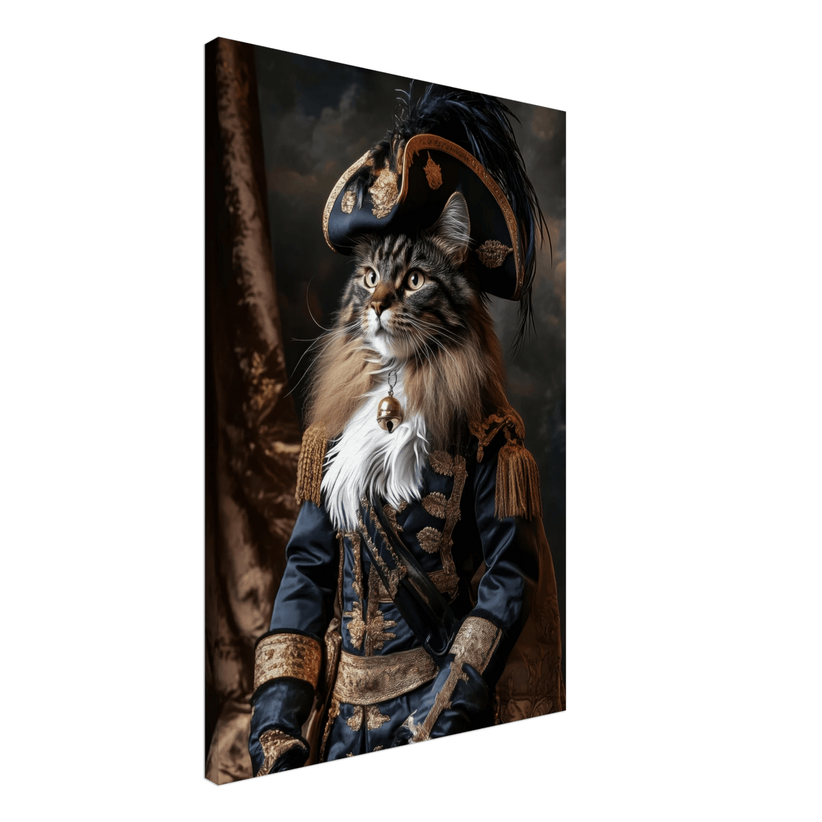 Baroque Military Commander Cat A fierce - looking - Shop Ai Art WebShop - Digital Art online Store