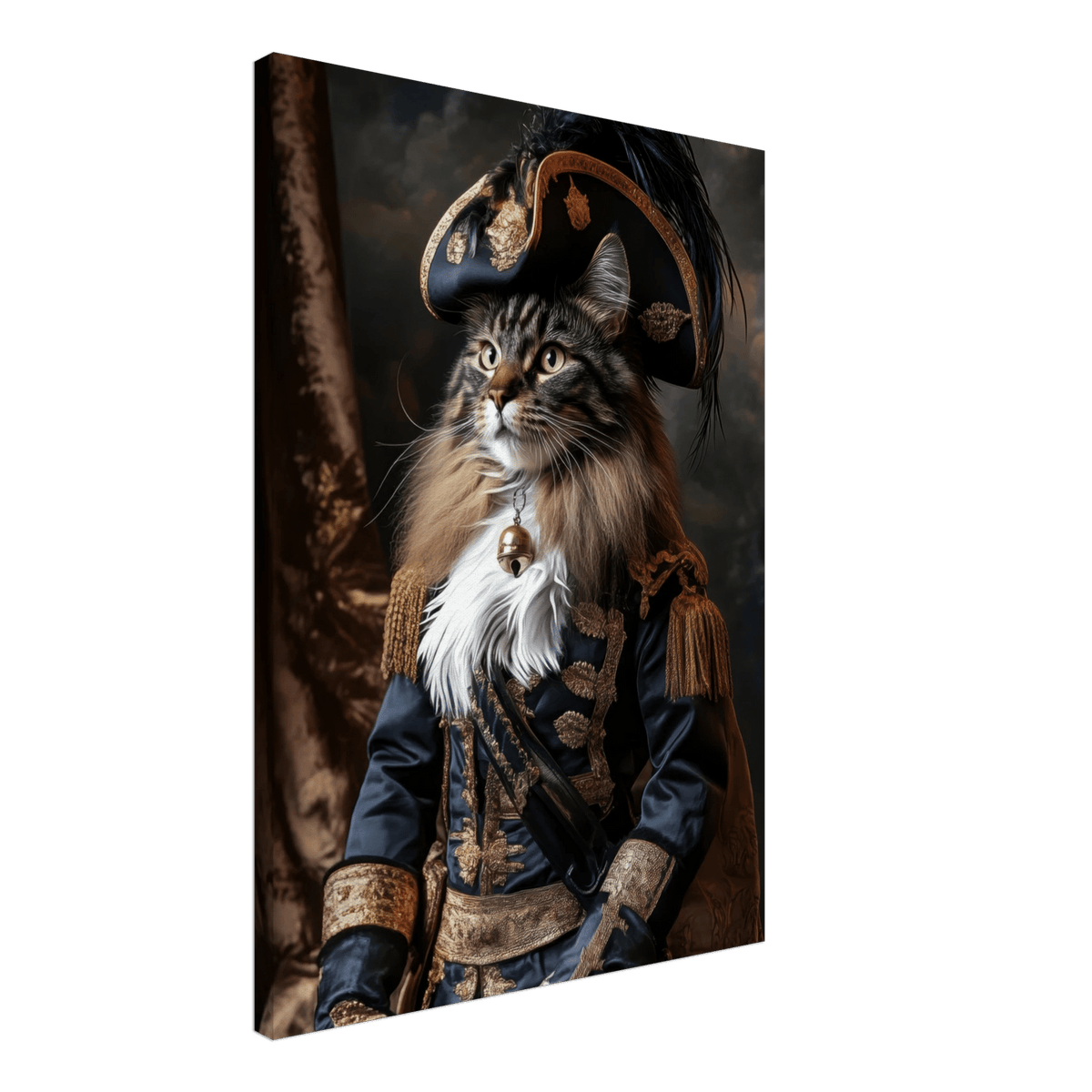 Baroque Military Commander Cat A fierce - looking - Shop Ai Art WebShop - Digital Art online Store