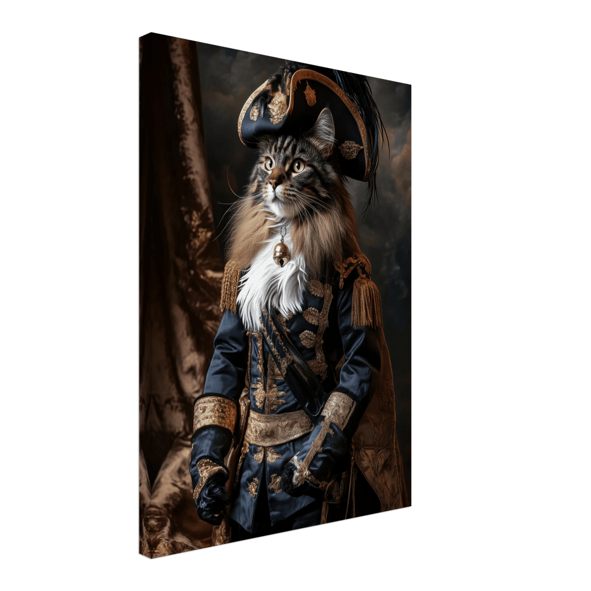 Baroque Military Commander Cat A fierce - looking - Shop Ai Art WebShop - Digital Art online Store