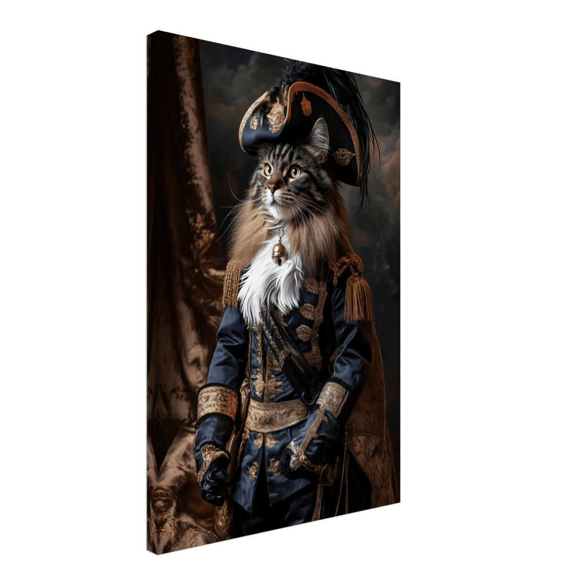 Baroque Military Commander Cat A fierce - looking - Shop Ai Art WebShop - Digital Art online Store