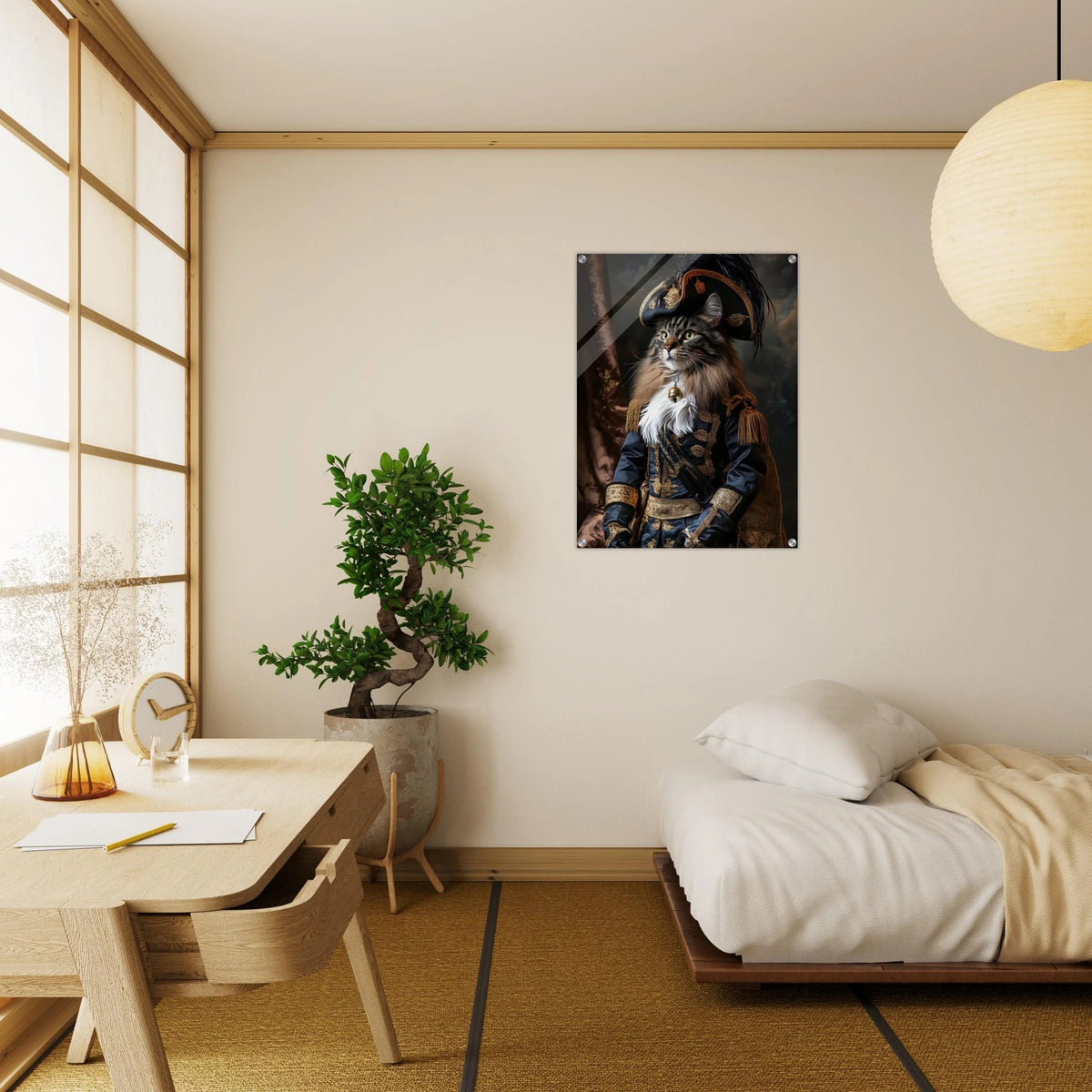 Baroque Military Commander Cat A fierce - looking - Shop Ai Art WebShop - Digital Art online Store